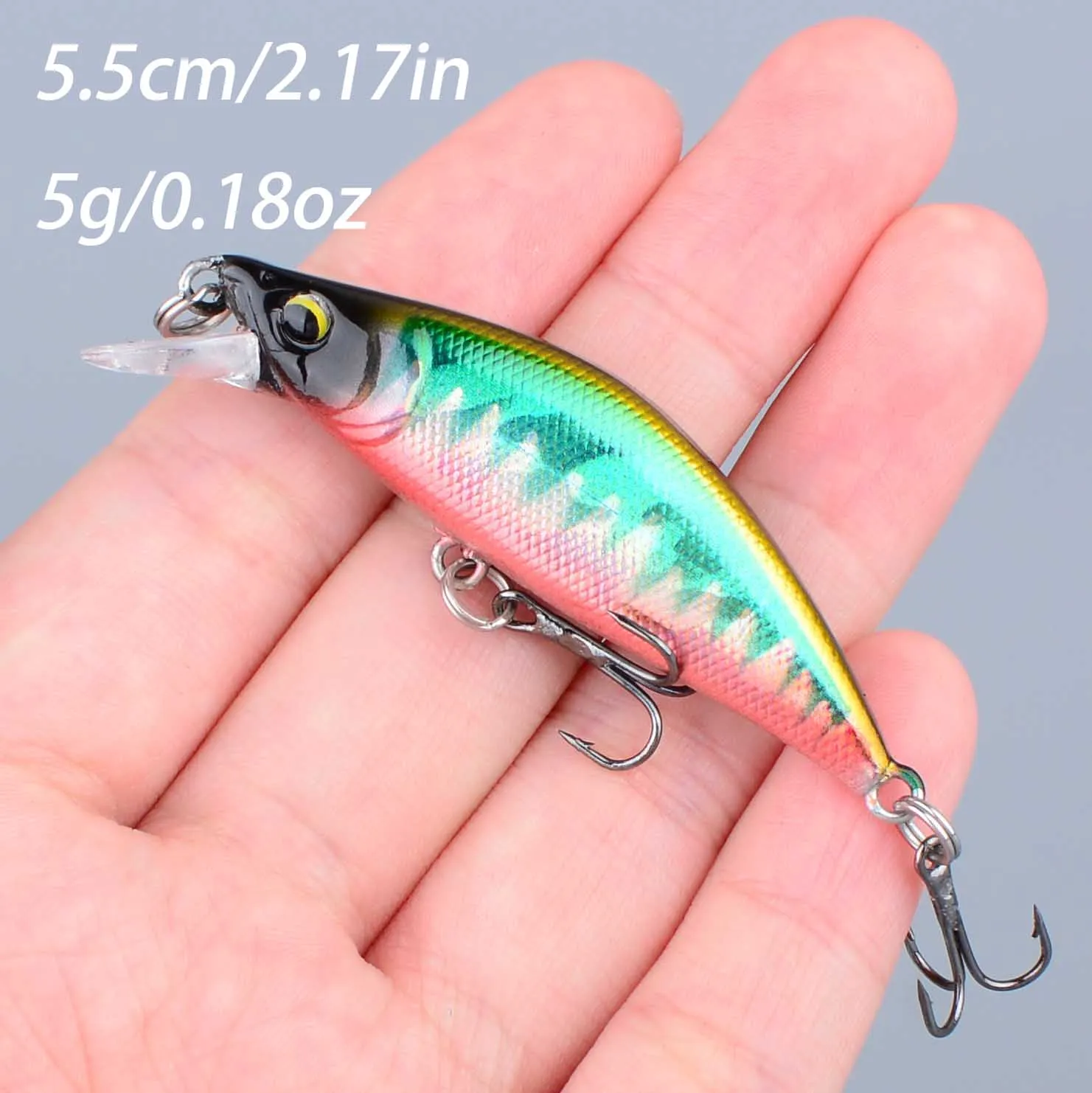 Señuelo minnow mini wobbler hundible para perca en aguas profundas - imagen 4