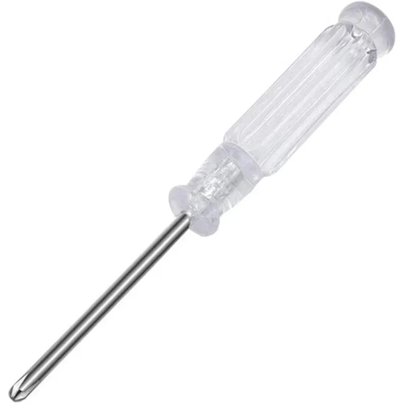 Não em estoque. fora do estoque.. Mini chave de fenda de 95 mm/3,7 polegadas de comprimento Chave de fenda de cristal transparente Ferramenta de reparo manual e scr plano
