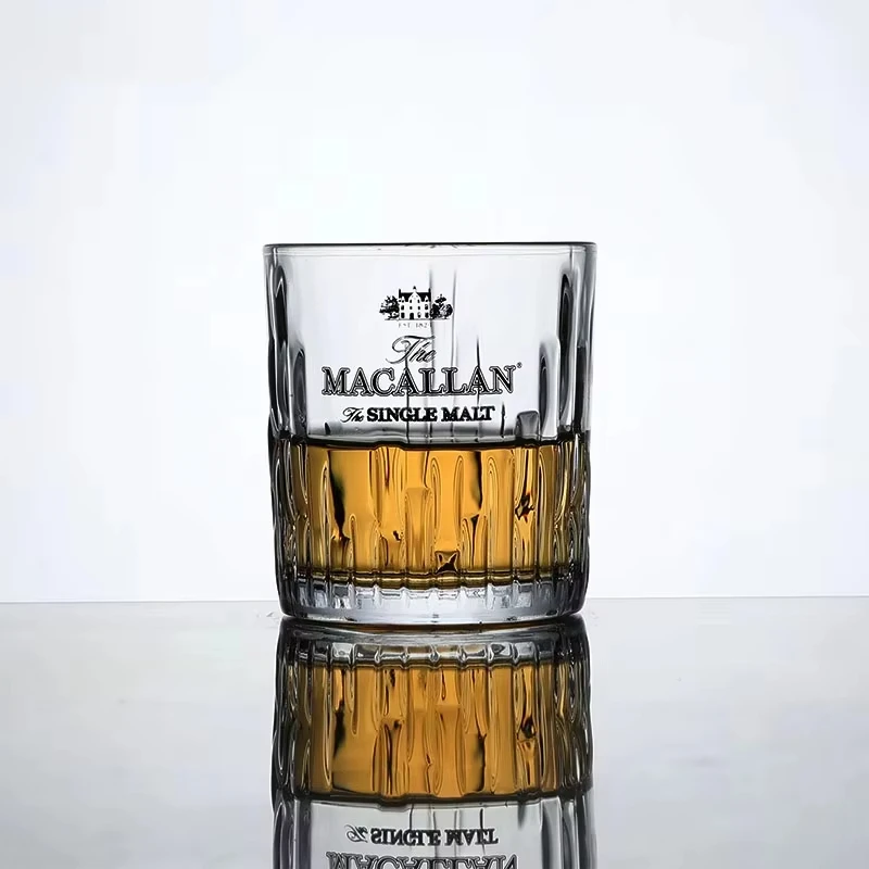 Macallan Colección privada Copa de whisky de cristal facetada Copa de whisky de roca Obra de arte Taza de vino para amantes del whisky