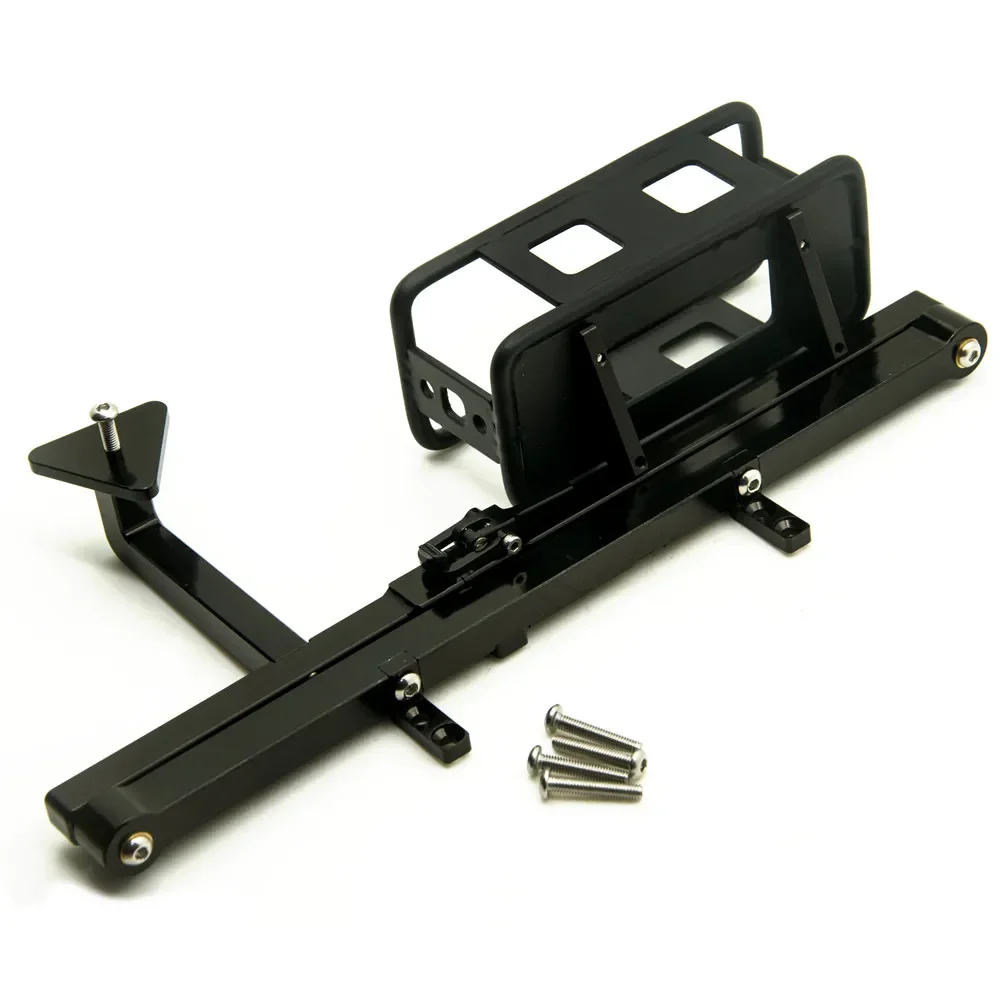 Metal rear bumper with spare tire frame for 1/10 RC Crawler Car RC4WD D90 D110 Gelande II Upgrade parts