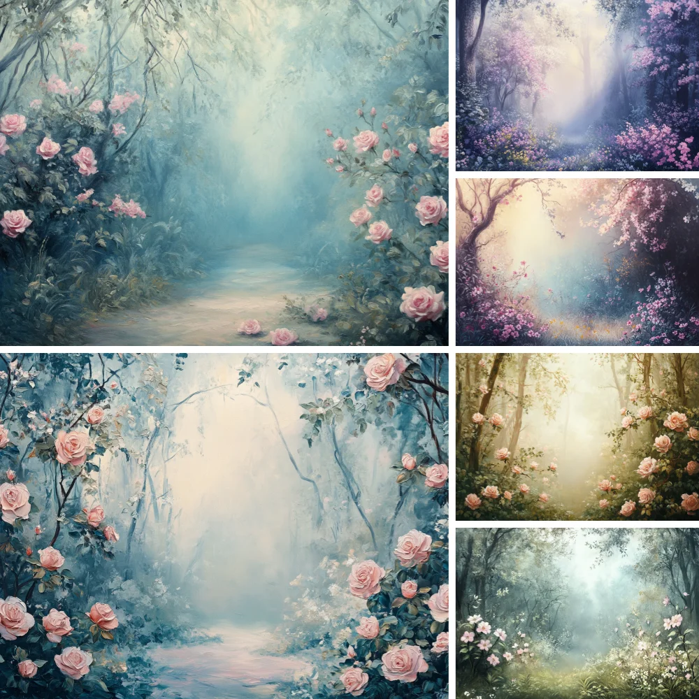 

Photography Background Dream Spring Easter Garden Floral Child Birthday Party Art Portrait Decor Backdrop Photo Studio