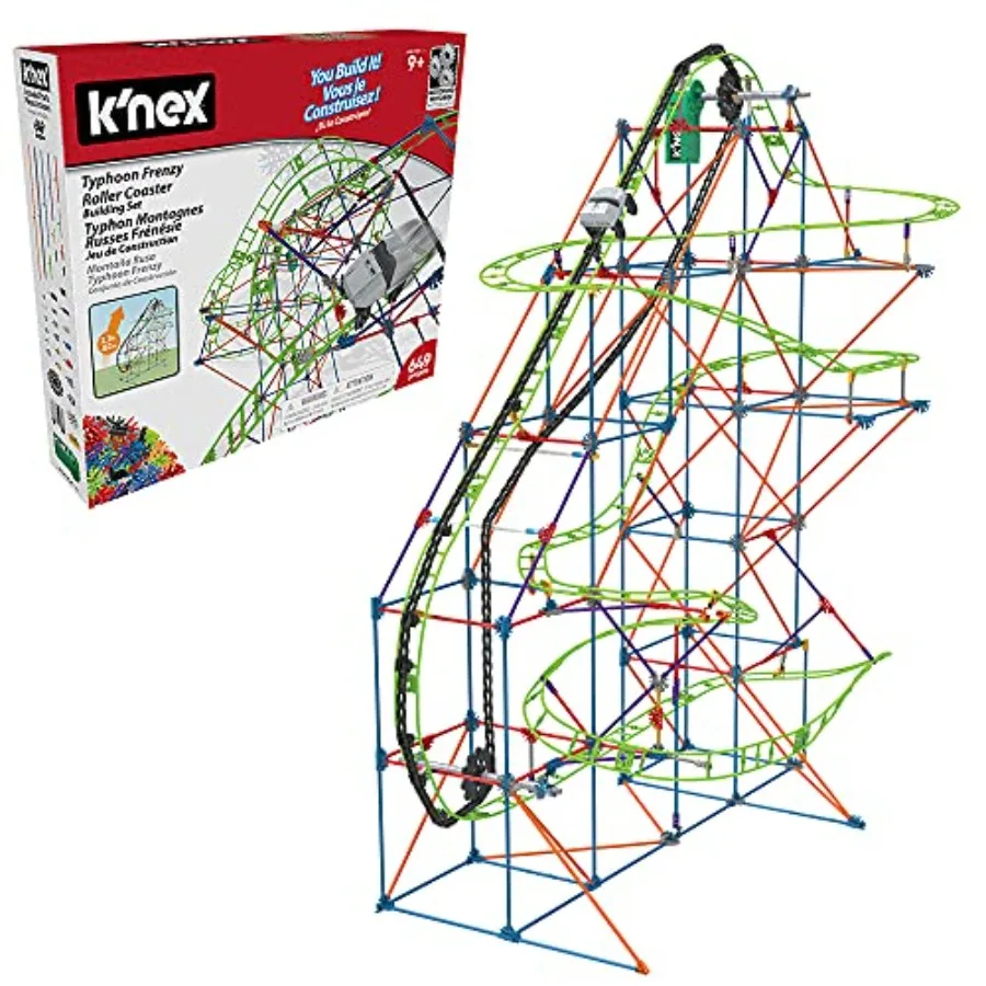 

Конструктор K'NEX 51438 «Тайфун-френзи»: Набор для сборки американских горок, серый