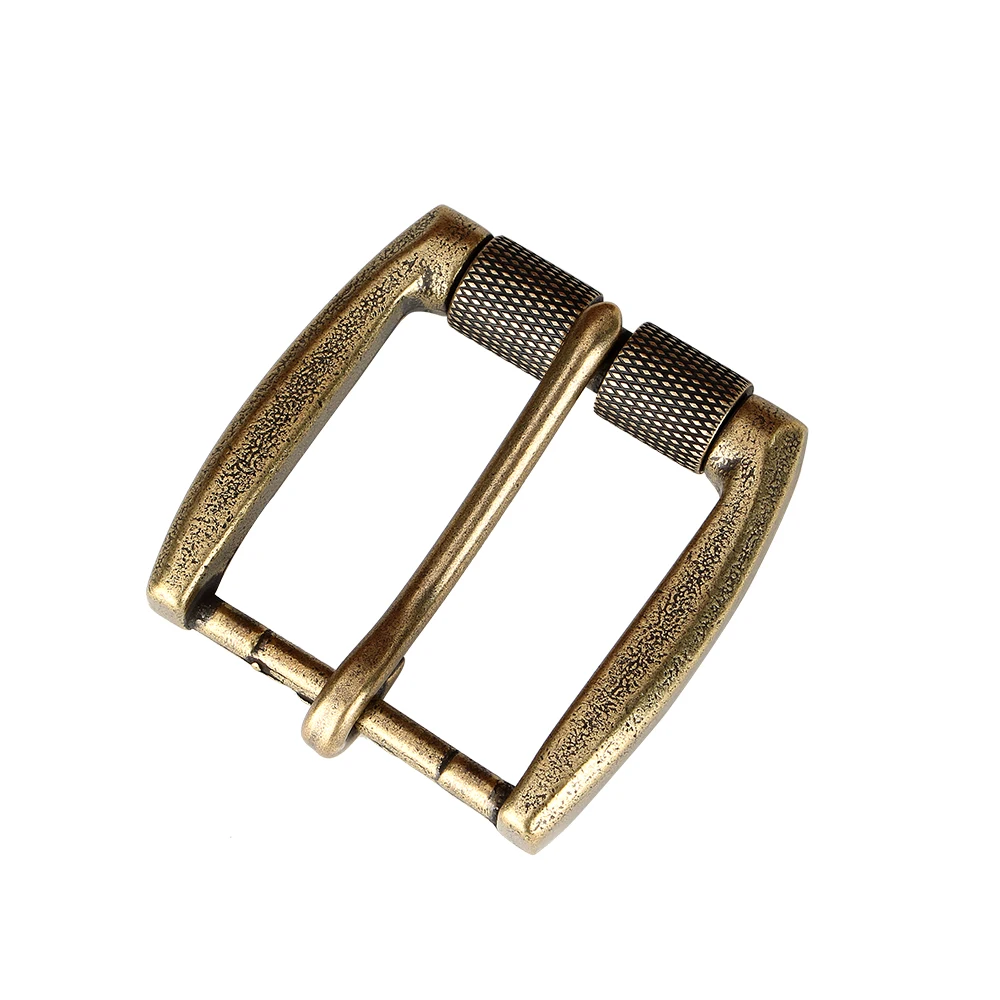 1piece 40mm Solid Brass Belt Buckle Men's Roller Pin Buckle Waistband Head Leather Craft Belt Parts Accessories vintage Buckle