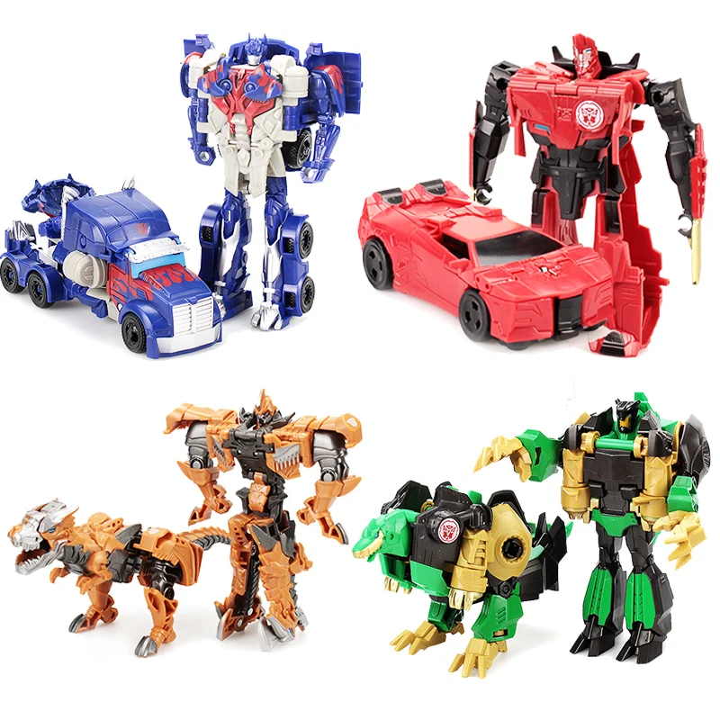 Mini Deformation Robocar Robot Transformation Car Dinosaur Anime Movie Action Figure Toys for Boy Car Children Gift