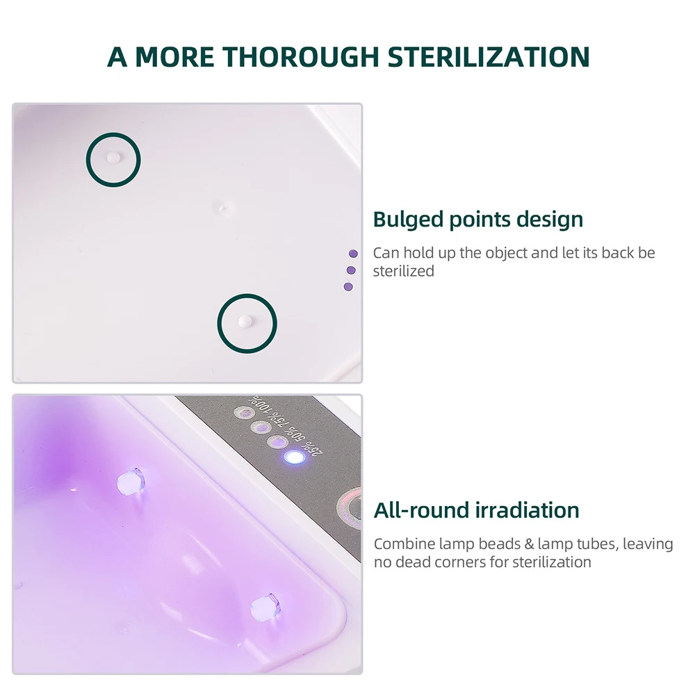 Stérilisateur UV électrique multifonctionnel, boîte d\'aromathérapie, téléphone portable, chargeur sans fil, désinfection, machine antibactérienne