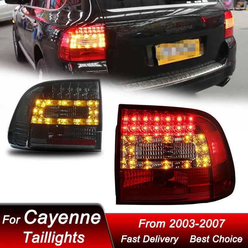 

Pop Car Styling Tail Lights For Porsche Cayenne 955 2003-2007 New Style Full LED Dynamic Turn Signal Light Tail Lamp Assembly