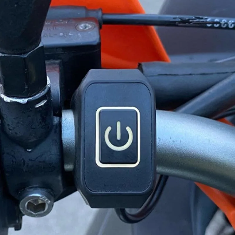 7/8\'\' Motorcycle Handlebar Switch with LED Light Momentry Buttton for Electric Star Kill Waterproof Control Switch Button 22mm