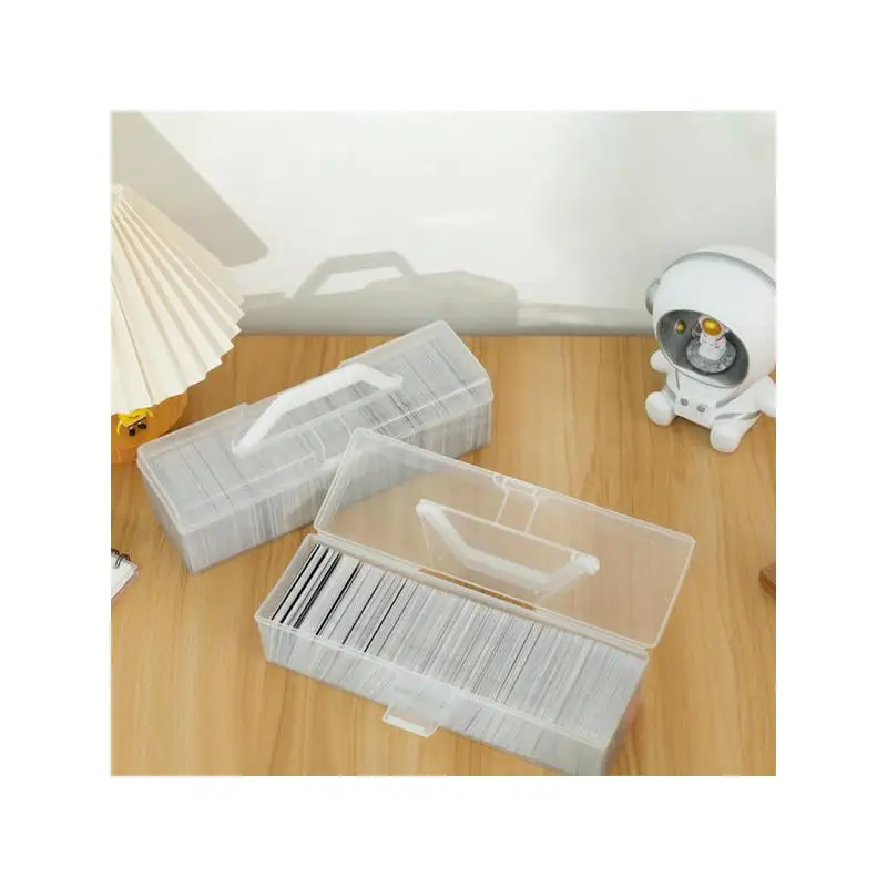 

Stackable Clear Plastic Storage Boxes for Trading Cards and Sports Cards, Organizer Case for Safe Card Collection Storage