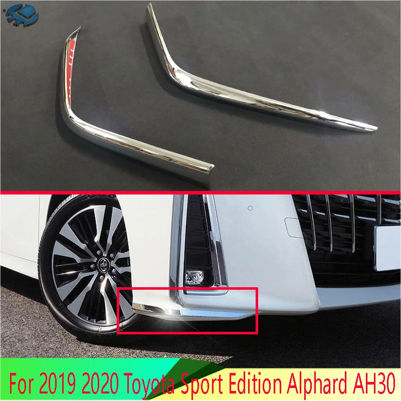 

For 2019 2020 Toyota Sport Edition Alphard AH30 Car Accessories Stainless Steel front Bumper Protector Trim