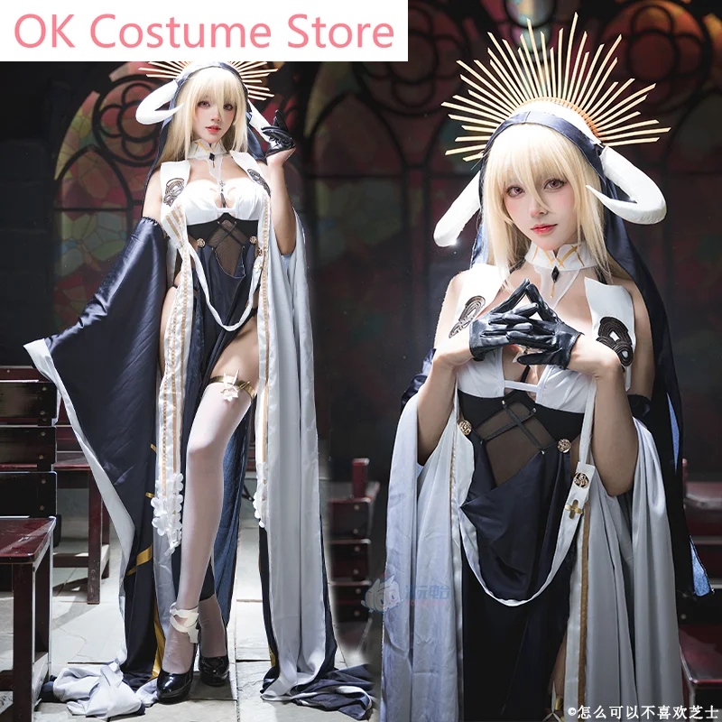 Azur Lane Implacable Nun Women Cosplay Costume Cos Game Anime Party Uniform Hallowen Play Role Clothes Clothing