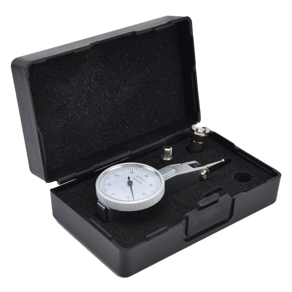 Precision Steel Leverage Dial Test Indicator Dovetail Clips 0-0.8mm Range Inspection Tool Leverage Measuring Tool For Engineer