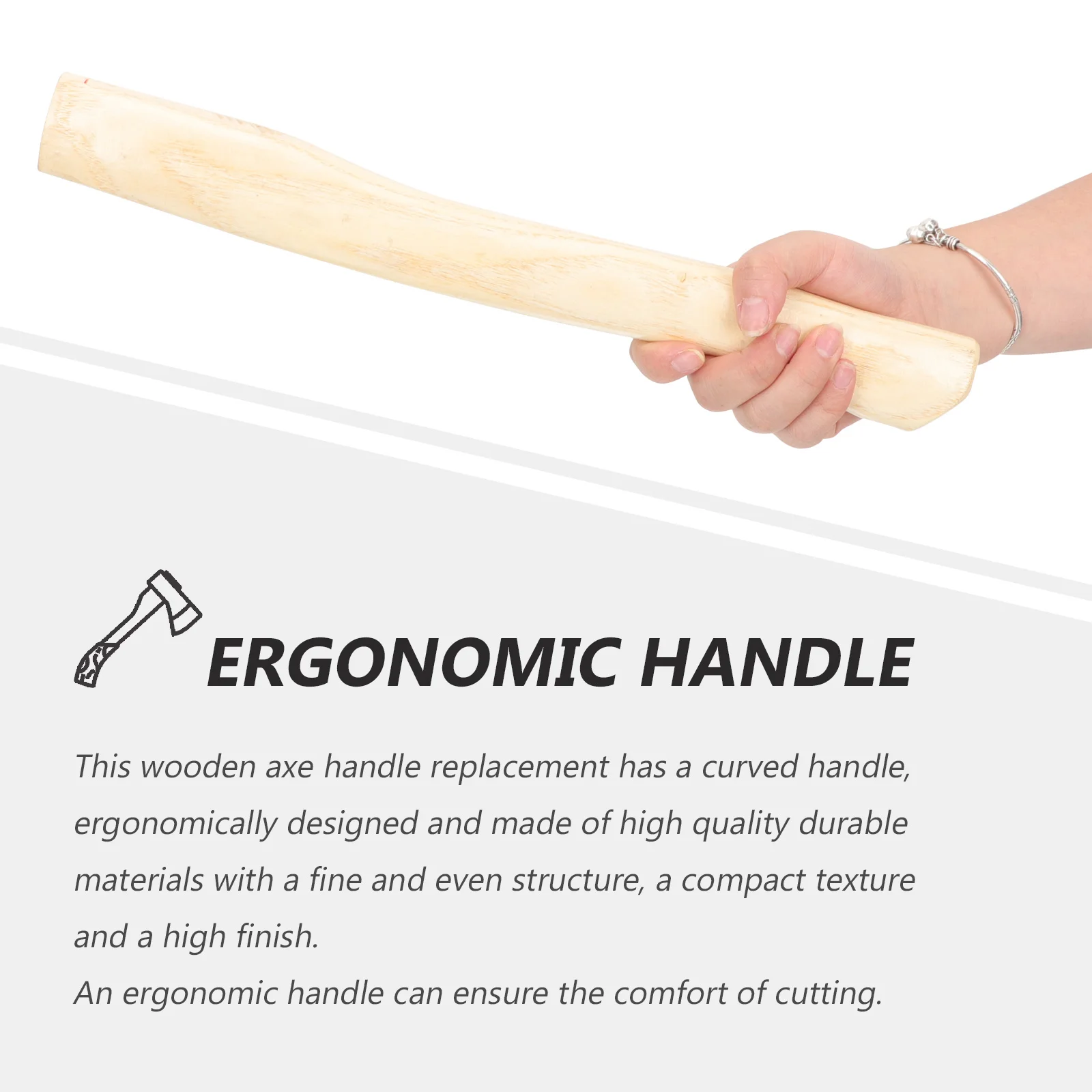 

2pcs Pigeon Simulation Decorative Birds Wooden Axe H Replacement Hatchet H Long Term Wooden Axe H Use