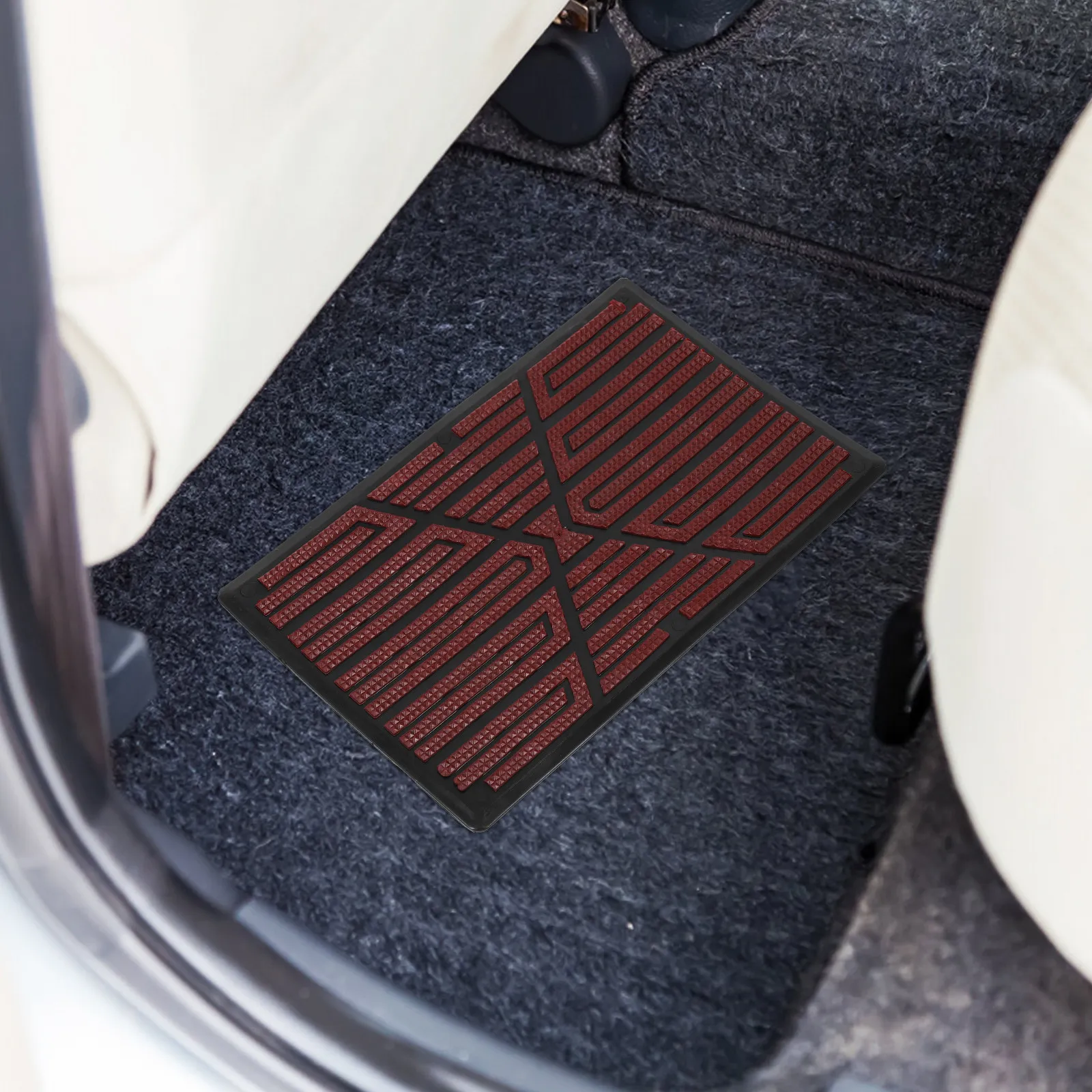 Car Floor Mat Rubber - طقم واحد من وسادات دواسات السيارة