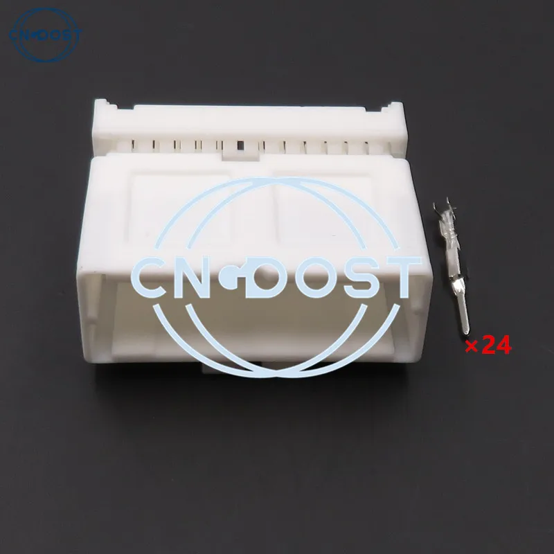 

1 Set 24 Pin Car Parts AC Assembly Auto Electric Plastic Housing Unsealed Plug With Terminal 1123364-1 MG653033 1123387-1