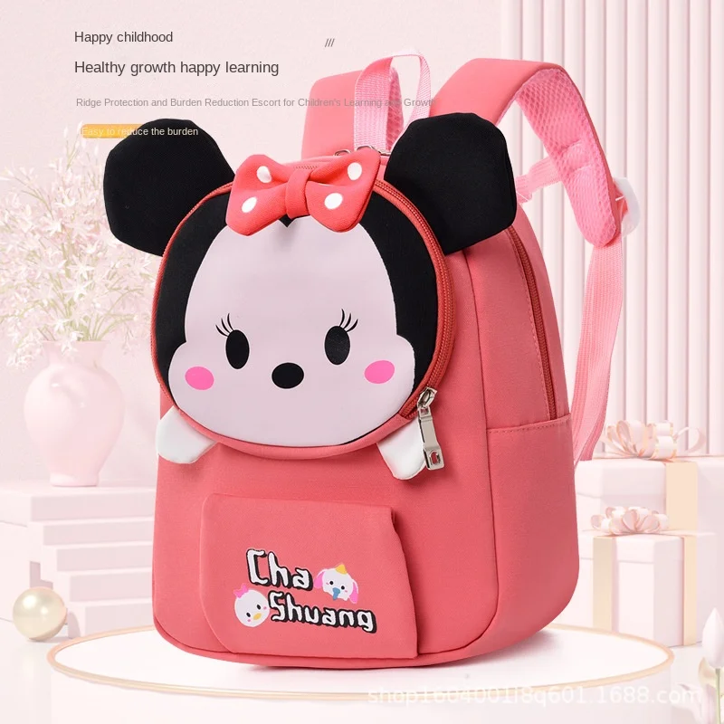 Plecak szkolny dla dziewczynki i chłopca Disney, do przedszkola, z motywem Myszki Miki i Minnie, ortopedyczny, na ramię, o dużej pojemności, lekki, idealny na prezent, mochilas