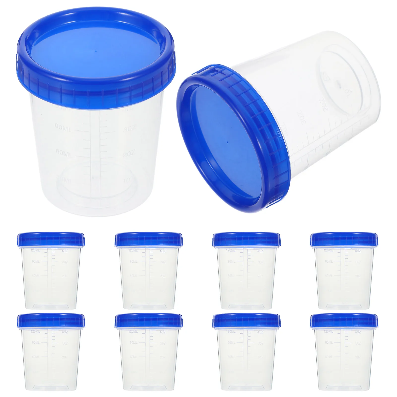 

10pcs Dipping Sauce Jar Measuring Cup 120ml Containers with Lid Leak Proof Travel Boxes for Kitchen Picnic Party