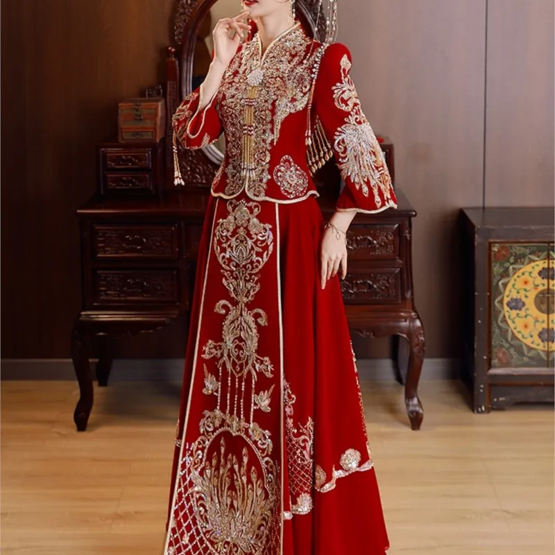 จอแสดงผลกํามะหยี่หรูหราแบบใหม่จัดแสดงของขวัญและเสื้อผ้าสไตล์จีน