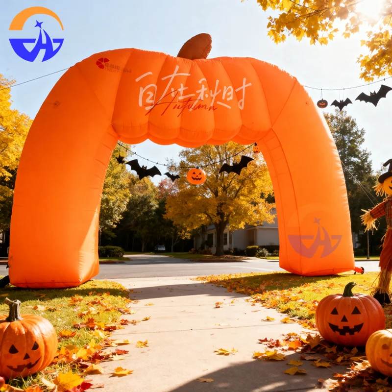 

Custom Large Inflatable Pumpkin Archway, Oxford Cloth Material - Suitable for Halloween Events, Parties & Outdoor Decoration
