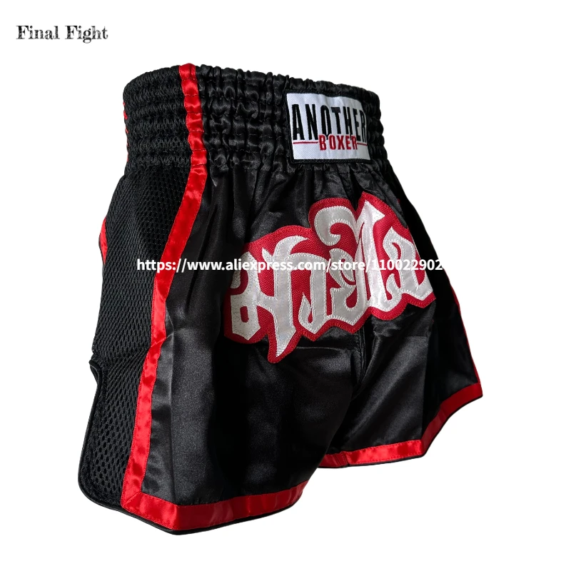 

Boxing Shorts for Kids Adults Muay Thai Shorts Men Women Embroidery BJJ MMA Clothing Gym Training Cage Fight Kickboxing Pants
