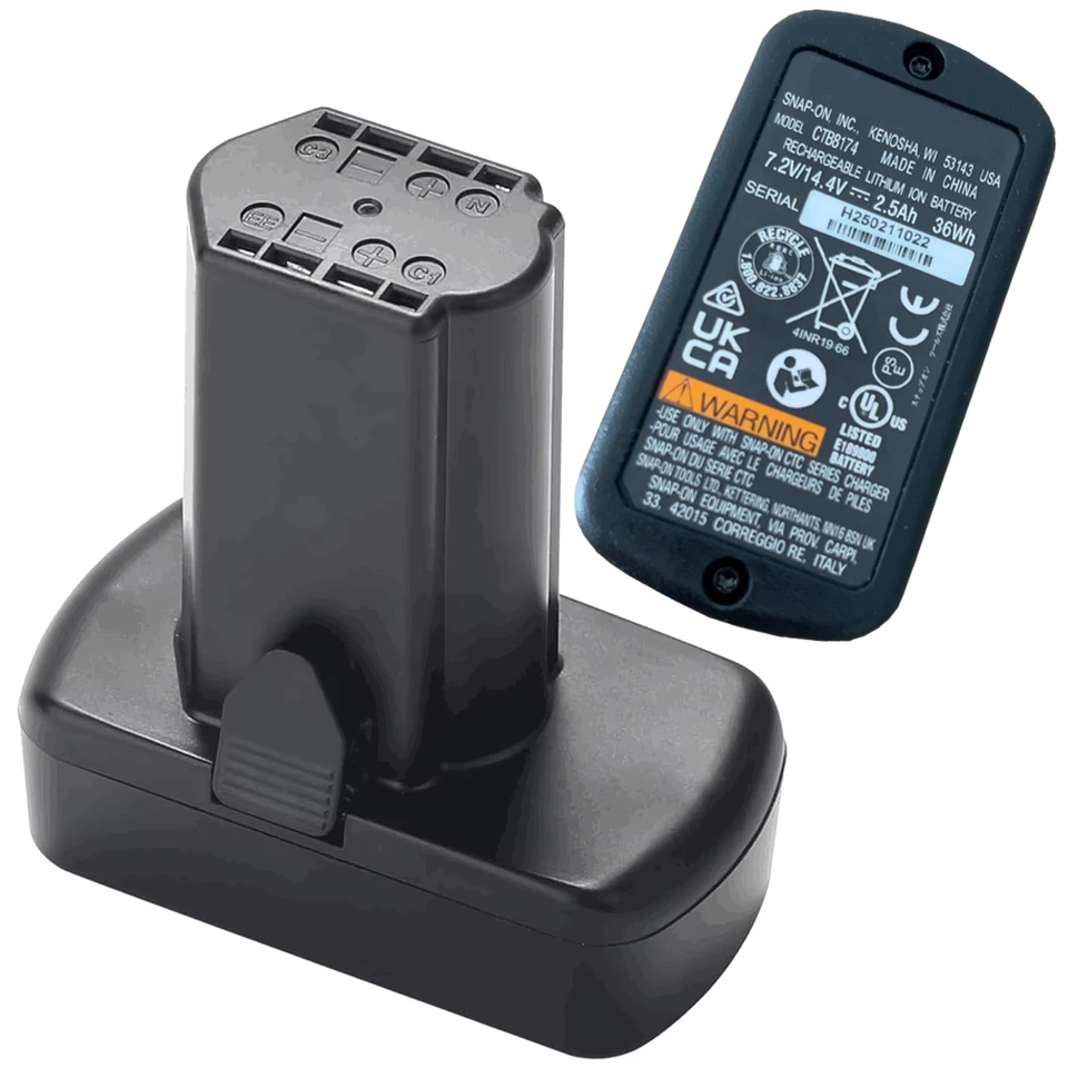 スナップオン14.4v 2.5Aバッテリー 100% オリジナルリチウムイオンバッテリー 14.4V 2500mAh スナップオン