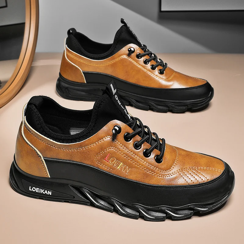 حماية العمل أحذية رجالية الخريف موقع البناء العمل العمل المضادة للانزلاق مقاومة للاهتراء الرياضة الترفيه تسلق الجبال #3