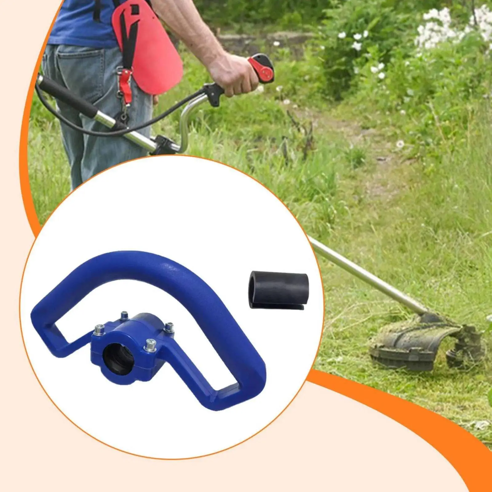 Durable Grass Trimmer Handle Anti Slip Replacement Part for Brushless Multi Tool and Gardening Tools Lawn Use view 5