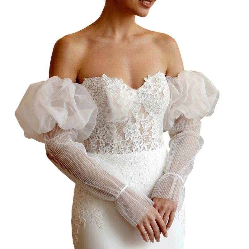  Elasticated Bridal Arm Sleeves Premium Flared Coverage For Formal Ceremonies And Receptions