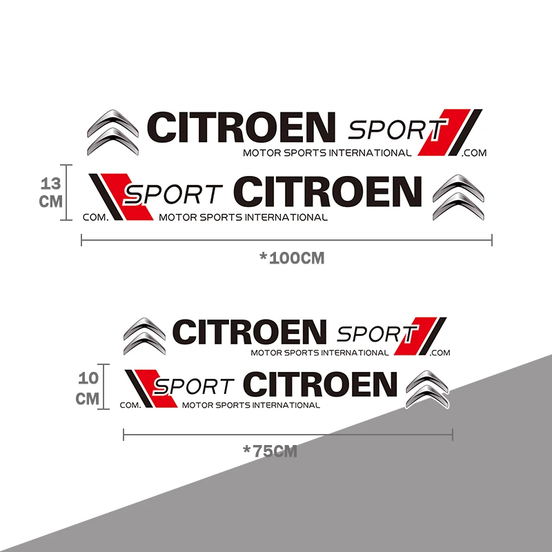 Sport Decalcomanie Porta Auto Decorazione Adesivi Accessori Per Citroen C1 DS3 C2 C3 Vts C4 Saxo C4L C5 C6 C8 Xsara C3-XR Picasso