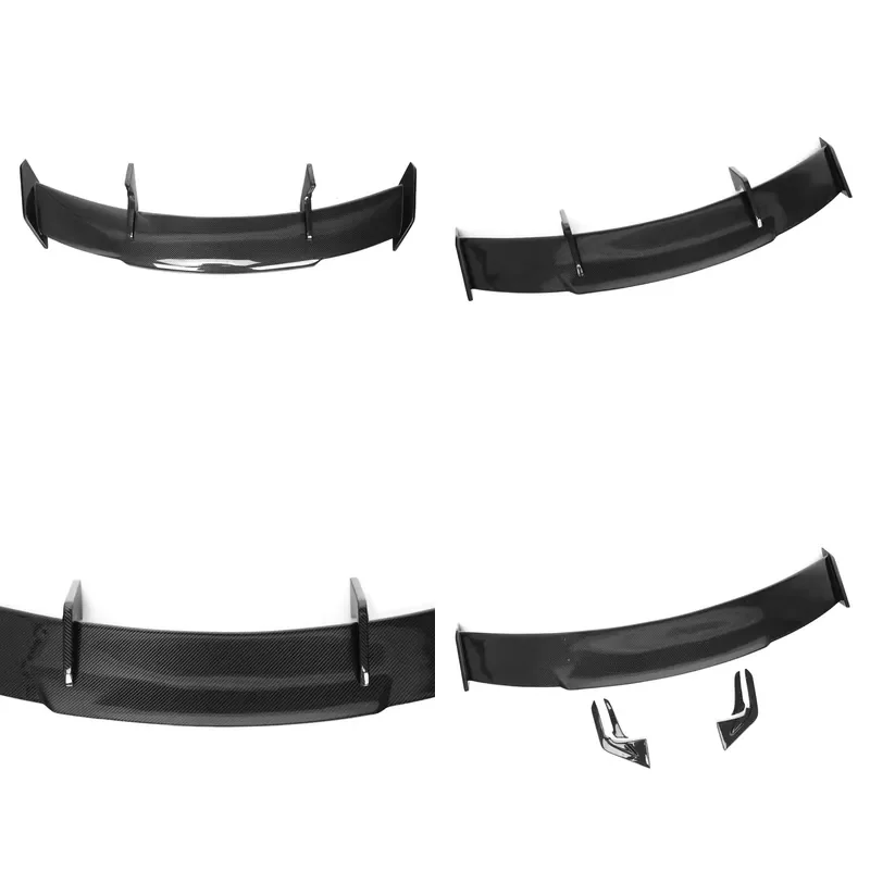 Dry Carbon Fiber GT Style Rear Spoiler Case Lip for All Cars Universal Rear Carbon Fiber Spoiler