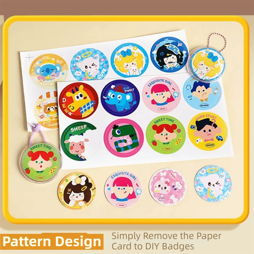 

Ручной пресс для изготовления значков, многоразовый, для самостоятельного изготовления, сменные матрицы, портативный набор для прессования значков