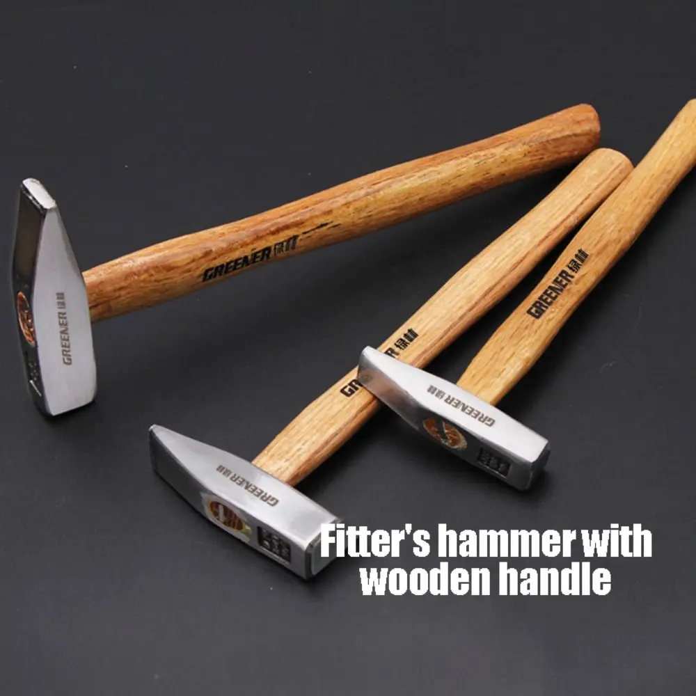 

High Hardness Fitter's Hammer Labor-Saving Wooden Handle Hand Hammer High Carbon Steel Non-slip Sheet Metal Hammer Renovation