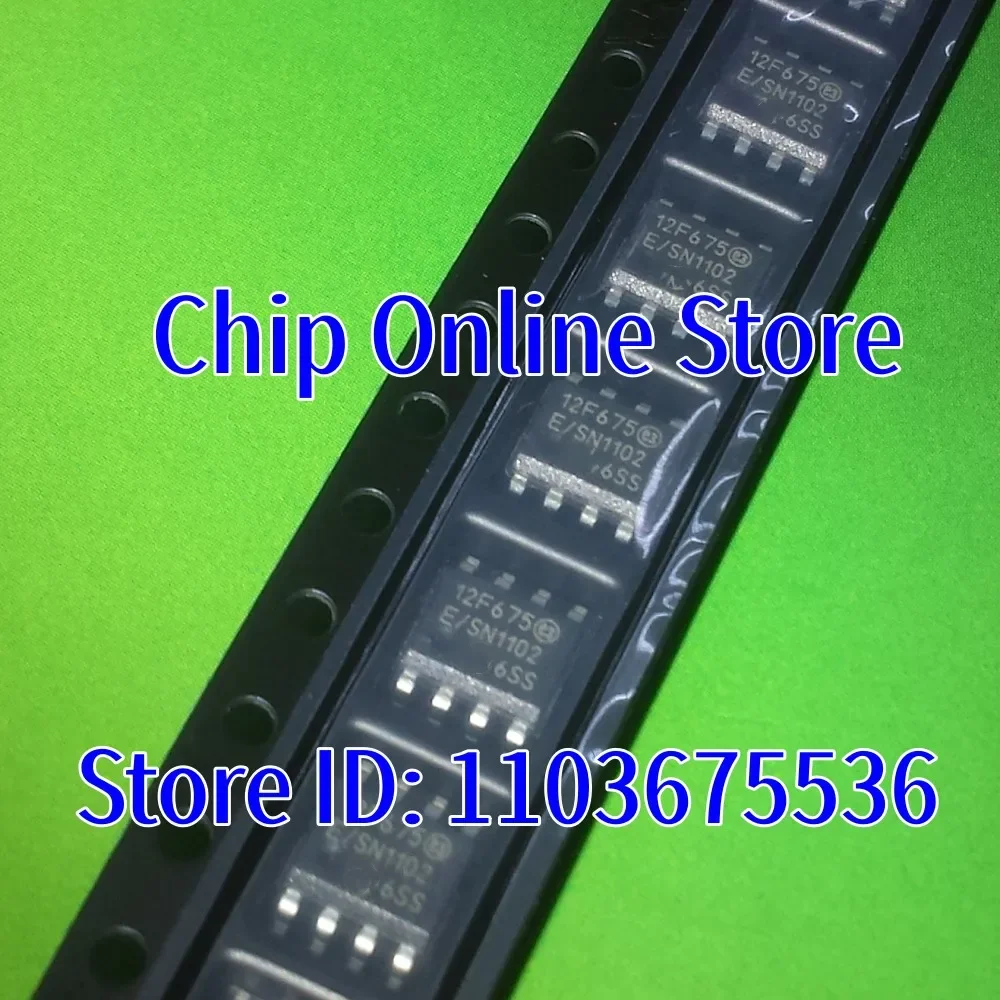 5~100pcs  PIC12F675-E/SN  PIC12F675T-E/SN  PIC12F675  SOIC8  New Original  8 Bit Microcontroller MCU