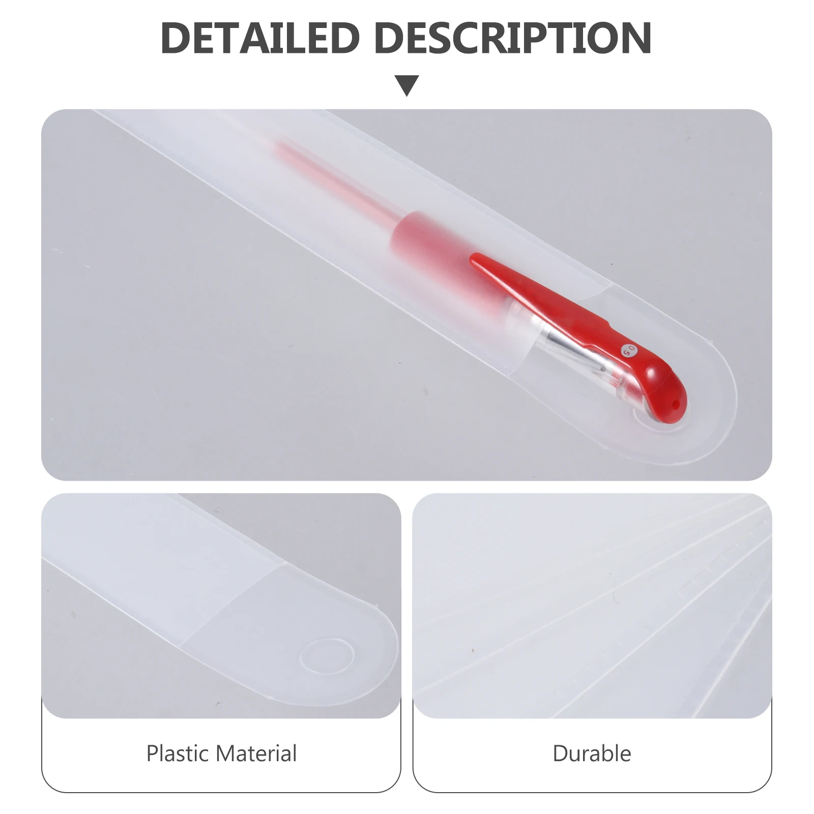 

20 Pcs Transparent Pen Bag Pencil Case Pencils Clear Single Sleeve Bags for Pens