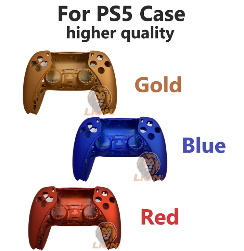 Coque de protection PS5 de qualité supérieure, compatible avec la peau, remplacement DIY pour manette PS5, comprend la coque avant et arrière, la bande décorative et le pavé tactile V1.
