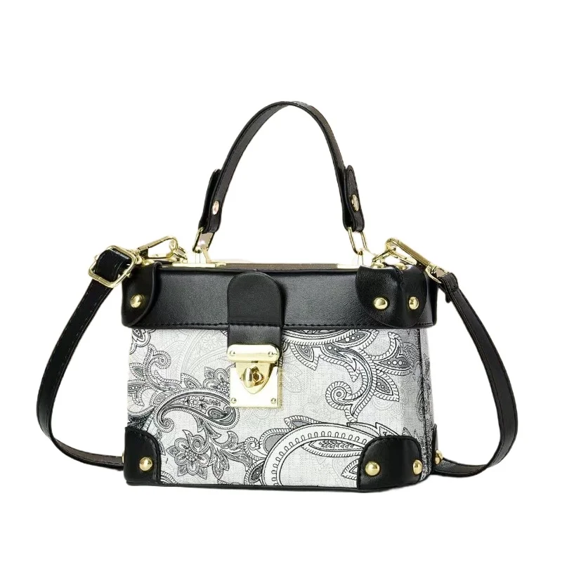 

High-end Handbags Women's New Fashion Box Bag Women's Light Luxury High-value Large-capacity One-shoulder Crossbody Bag Handbags