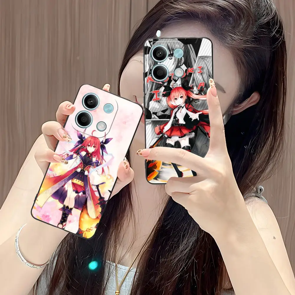 Date a Live Kotori Itsuka Handyhülle für POCO F6 F5 F4 F3 F2 Pro GT C40 Farbdruck Schutzhülle Cover Smartphone Luxus