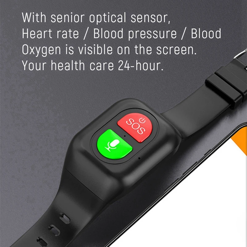 1 PCS Elderly Smart Watch 4G SOS Anti-Wandering Tracker Emergency Alarm GPS Tracking