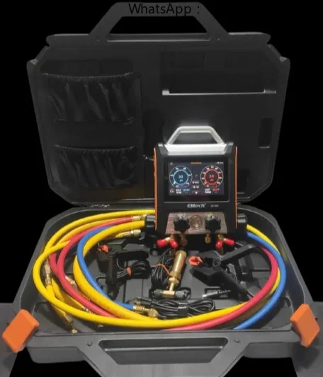 Manómetro Digital Inteligente para HVAC Elitech MS-4000, Accesorio de Aire Acondicionado de 4 Vías con Transmisor de Micrómetro