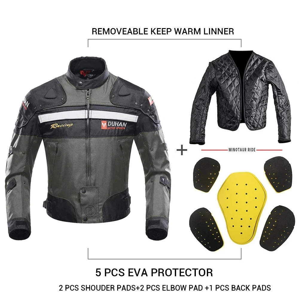 Motorcycle Jacket Pants Off-Road Racing Suit Men Waterproof Windproof Touring Moto Coat Protective Gear Breathable Comfortable