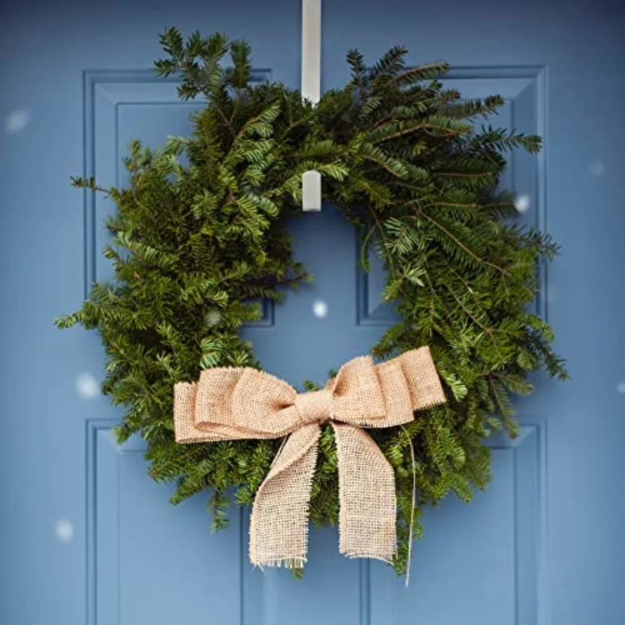 RN'D Over Door Wreath Hanger Hook - Thin Metal Overdoor Wreath Holder Seasonal Hanger Hooks for Front or Back Door 12 view 5