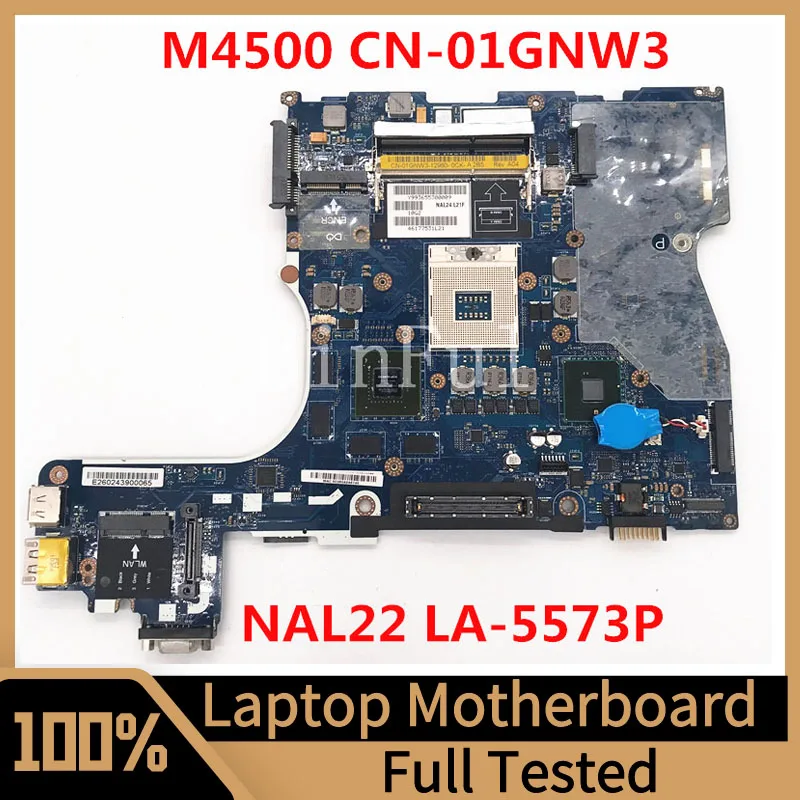 

CN-01GNW3 01GNW3 1GNW3 для Dell Precision M4500, материнская плата для ноутбука, новинка 22, LA-5573P 100%, полностью протестирована, работает хорошо