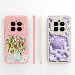 Phone Case For Realme 12 Pro Plus 12+ 4G 5G Pretty Astronaut Liquid Silicone Protection Cover For Realme12 ProPlus Pro + Fundas