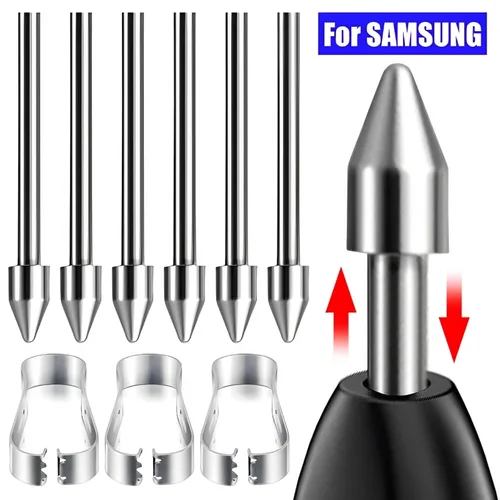 Imagen 1 del producto Punta de lápiz óptico de Metal de lujo para Samsung s-pen Galaxy Tab S10 Ultra S9 FE NOTA10 punta de repuesto punta de lápiz sensible a la presión