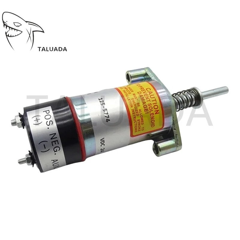 125-5774 24V For 3304B 3306B Fuel Stop Solenoid Valve Excavator