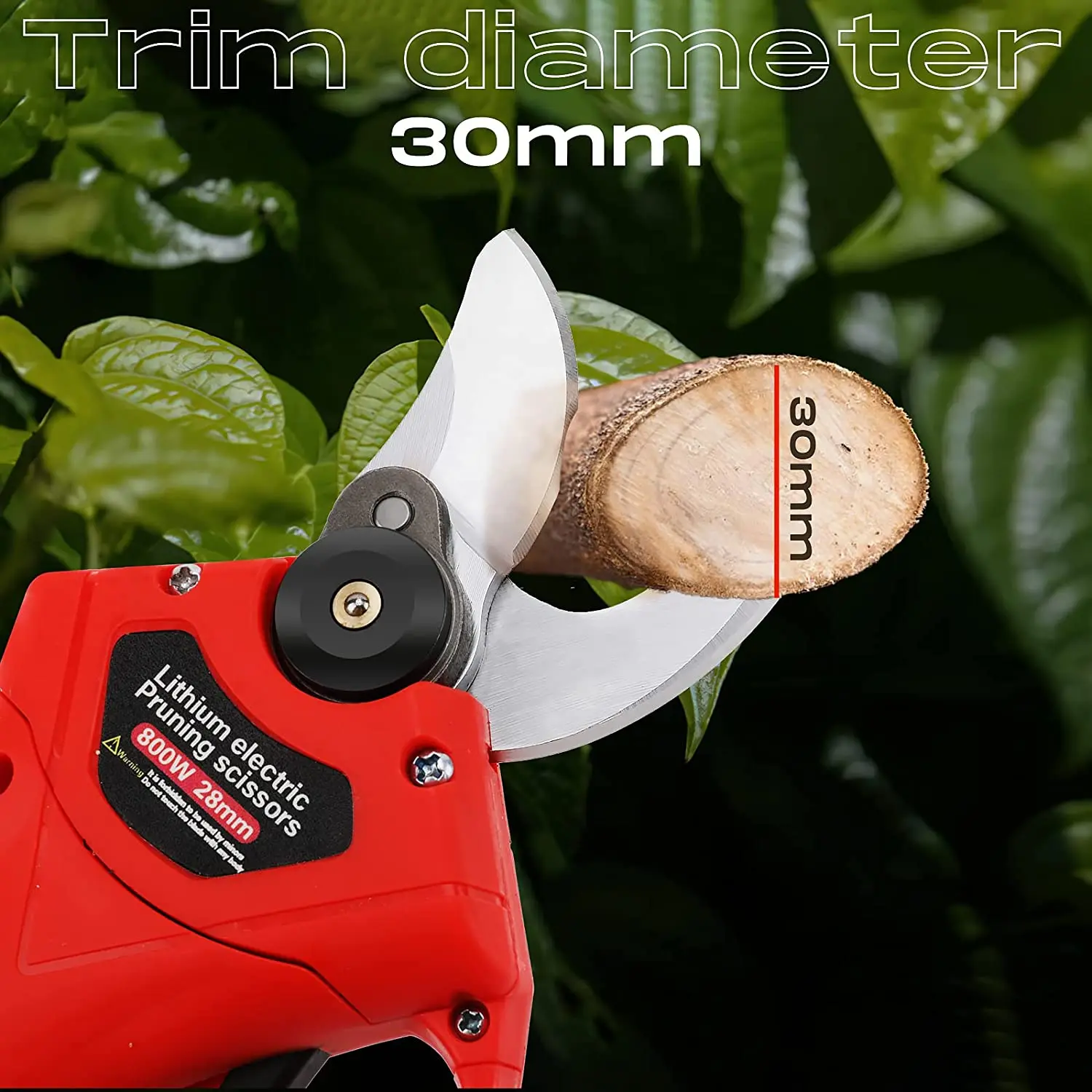 مقصات التقليم الكهربائية المهنية مقص كهربائي لاسلكي بطارية تعمل بالطاقة شجرة المتقلب مع 2 حزمة ليثيوم قابلة للشحن