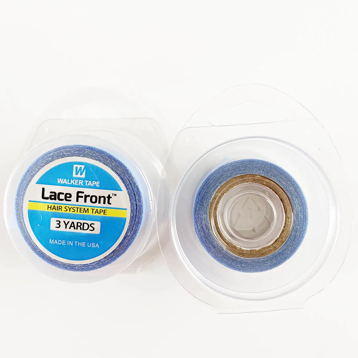 かつら用両面粘着テープロール,青いレースのフロント,ヘアエクステンション,1ロール,3ヤード