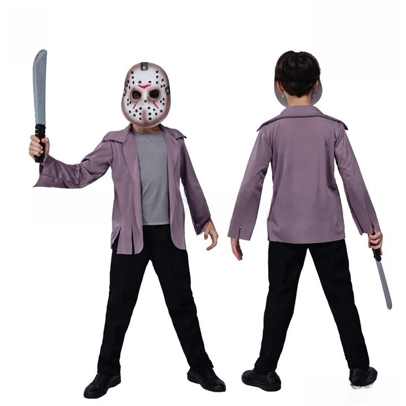 

Детский клоун-убийца, фестиваль Хэллоуина, косплей, маскарадная маска для мальчика, клоун, традиционный китайский сценический костюм