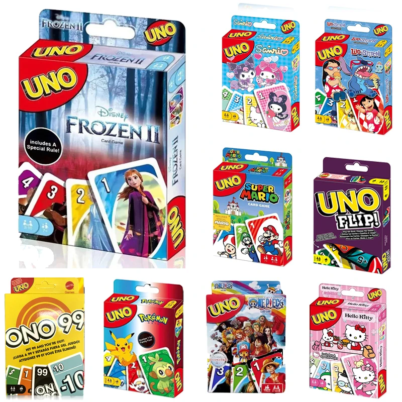 

Mattel UNO FROZENLL Games Family Funny Entertainment Board Game Fun Playing Cards Kids Toys Gift Box uno Card Game Kids Toys