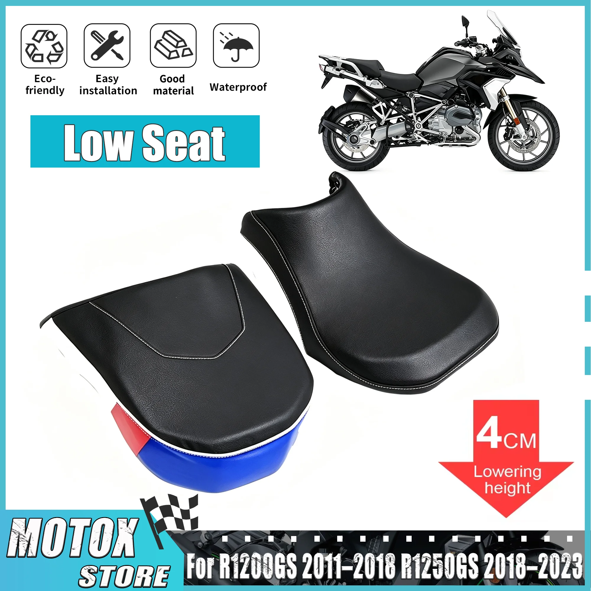 Low Motorcycle Front Rider Rear Passenger Seat For R1250GS R1250 GS Adventure Cushion 2018 - 2023 Pillion R 1250 GS