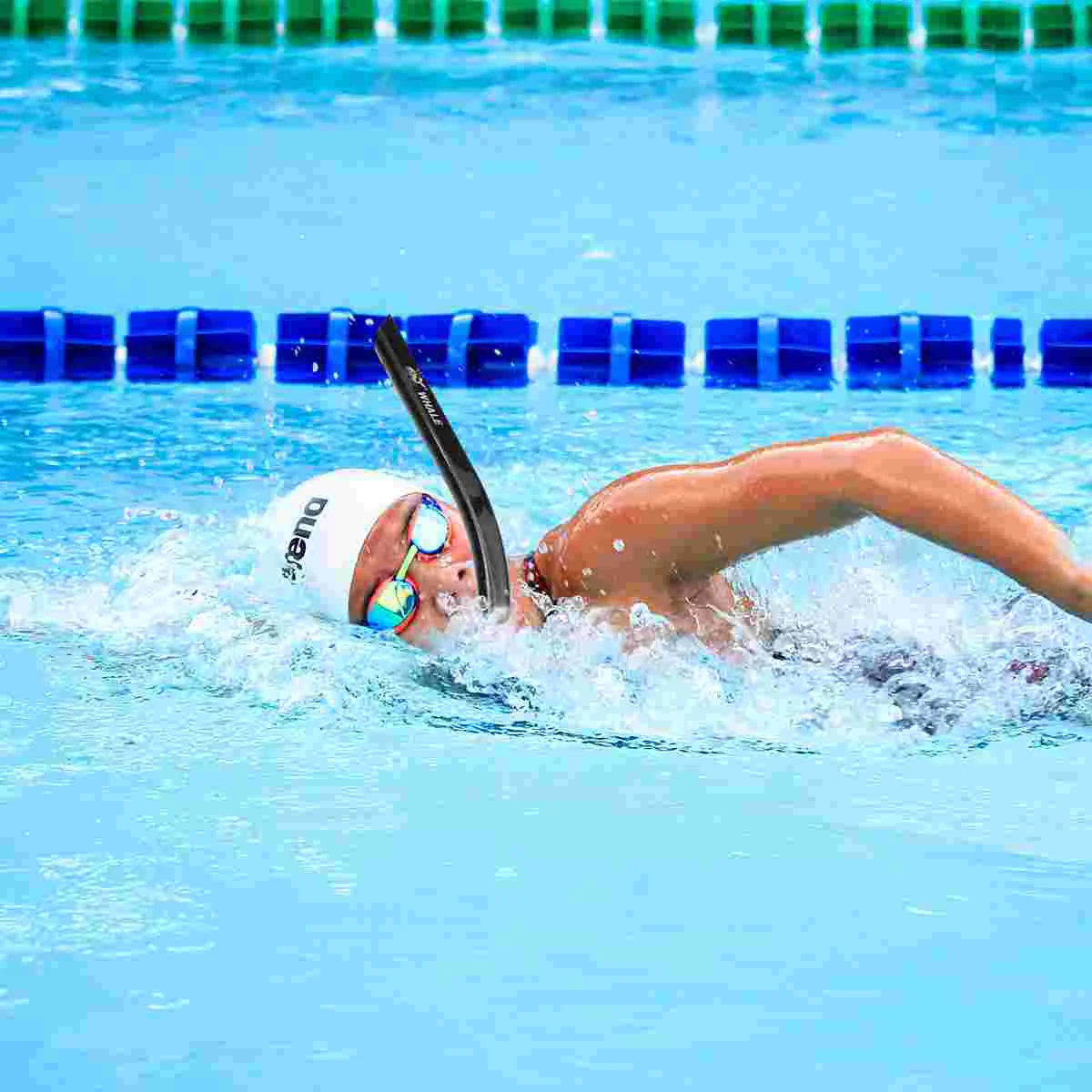 Zwemmen Snorkel Verstelbare Siliconen Ademhalingsslang TPU Snorkeluitrusting voor